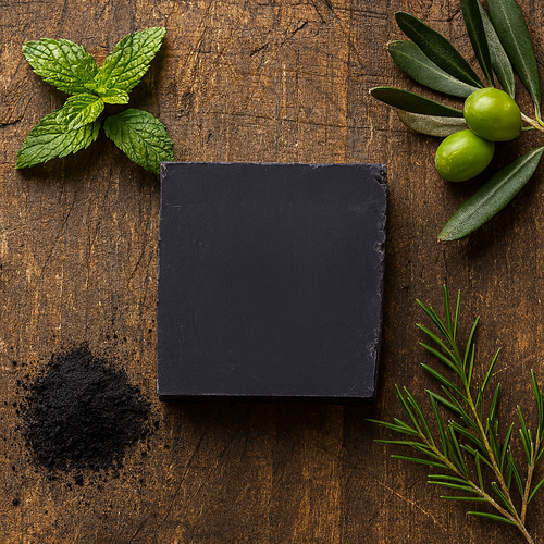 BLACKOUT Peppermint, Tea Tree & Charcoal Bar Soap